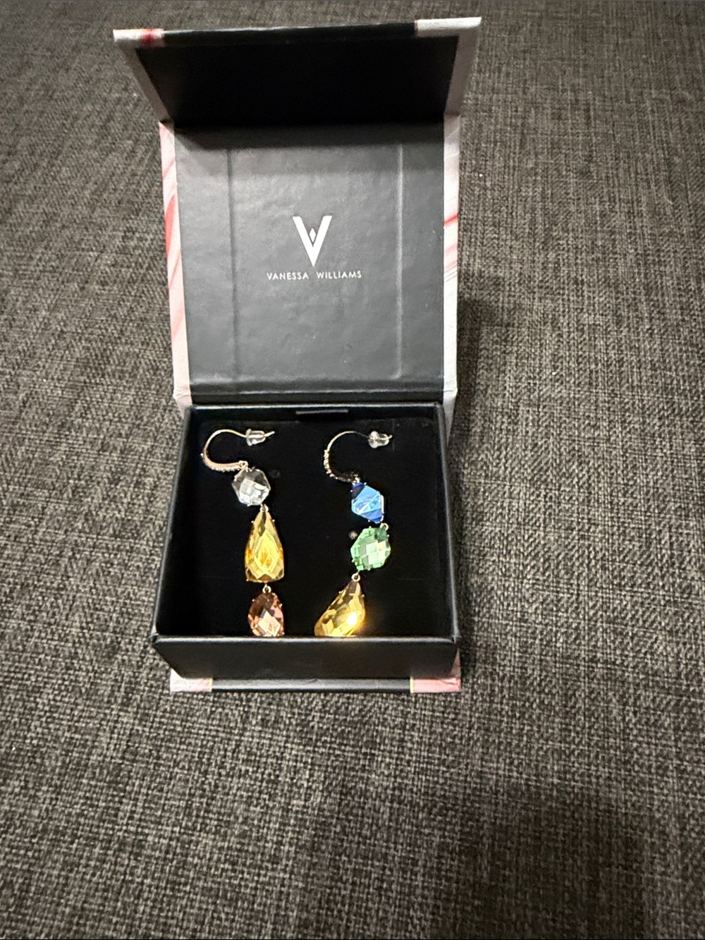 Vanessa Williams Multicolor Drop Crystal Earrings